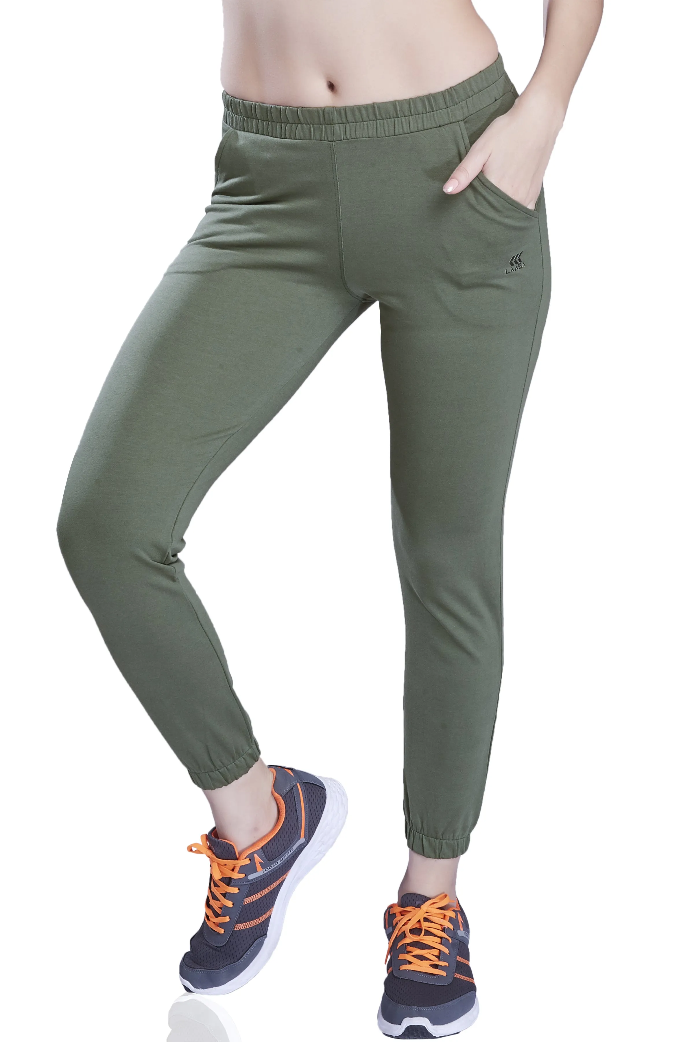 WOMEN'S TAPERED FIT ACTIVEWEAR COTTON JOGGERS