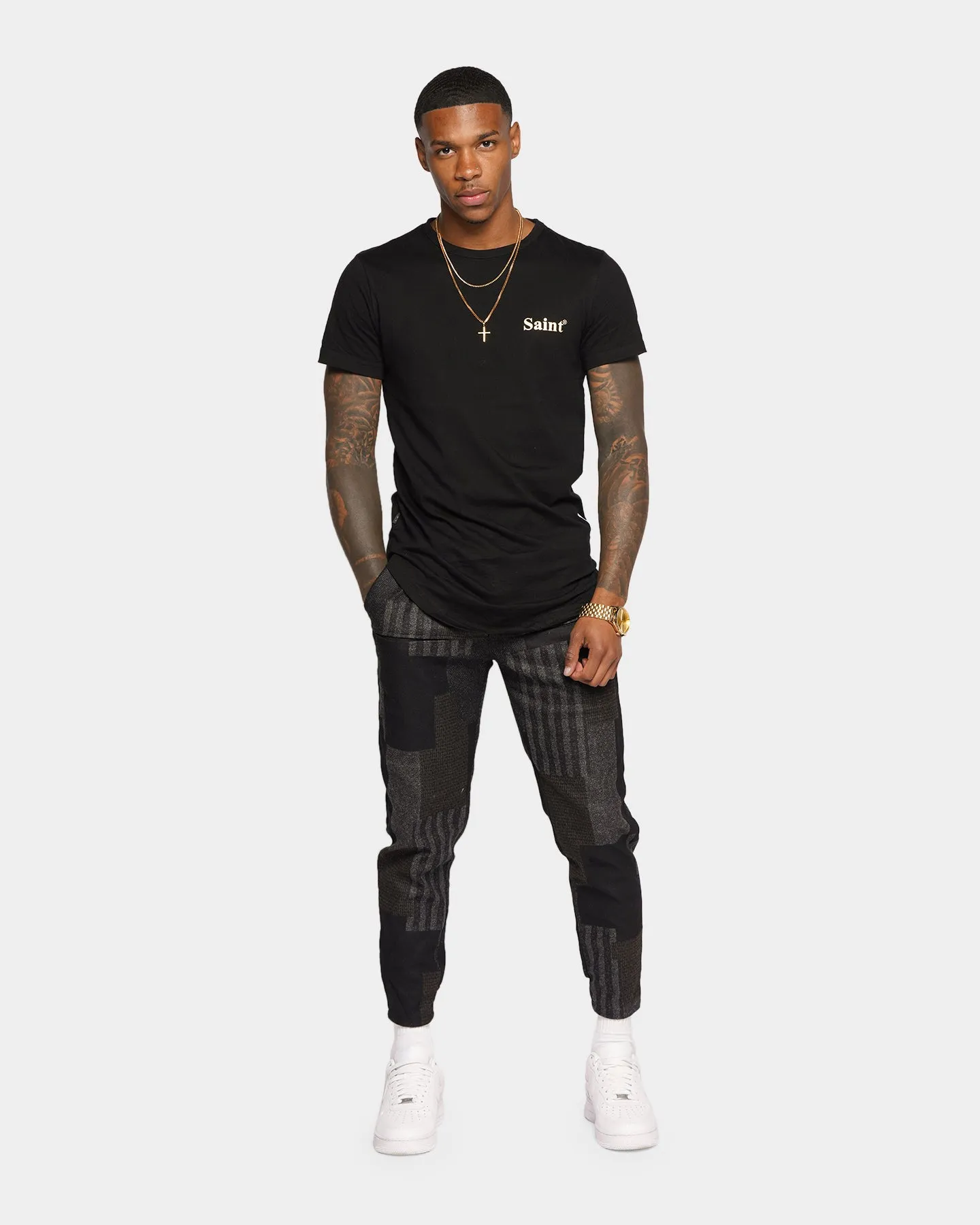 XXIII Lixa Patchwork Joggers Black/Brown