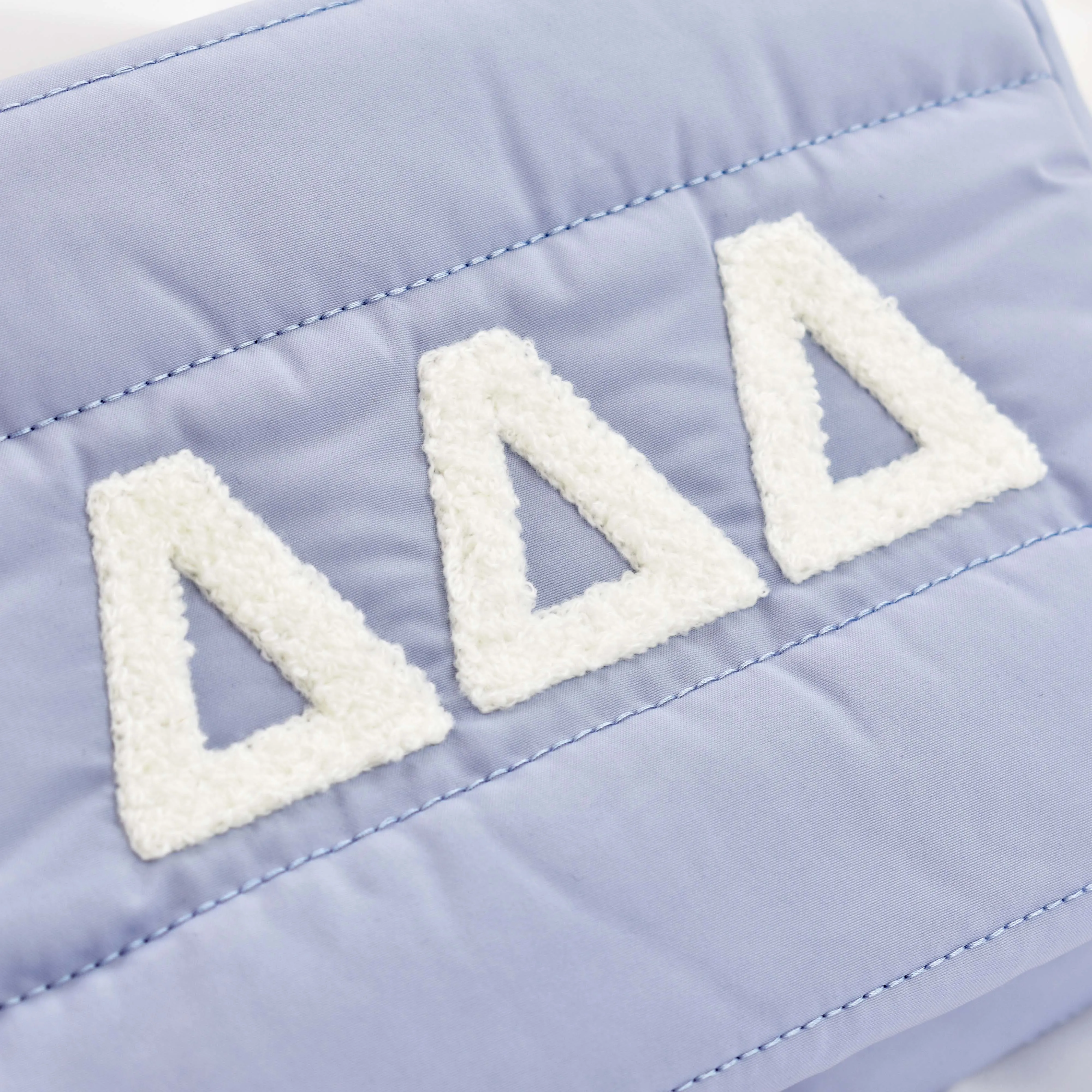 Zeta Tau Alpha Makeup Bag - Puffer Style with Sorority Letters